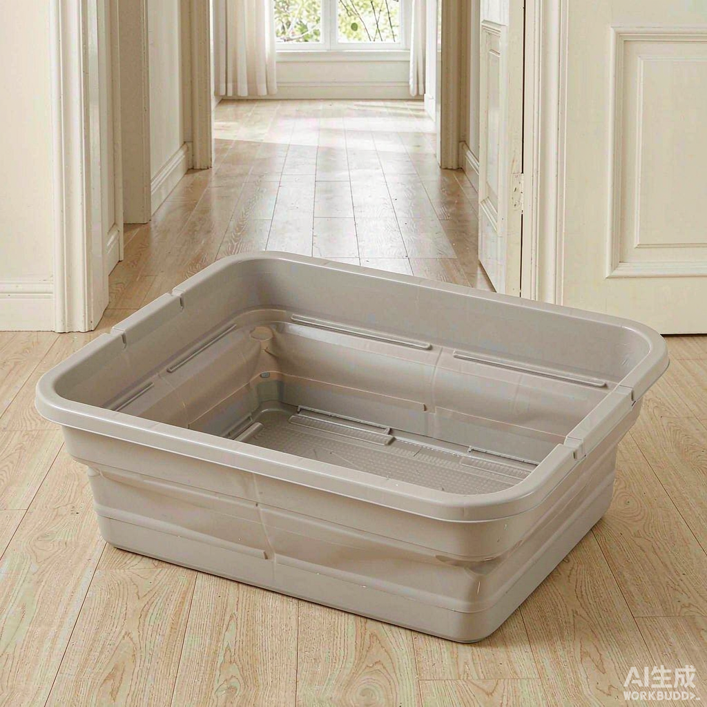 Rectangular collapsible plastic storage bin
