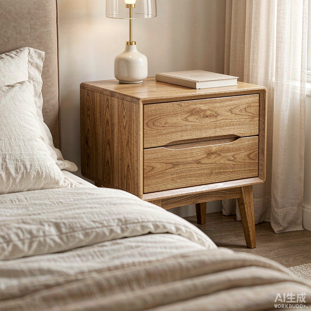Wooden nightstand